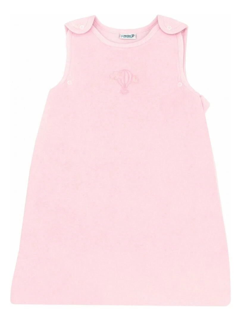 Gigoteuse évolutive 3 6 mois en Velours & Coton Bio Pivoine   Rose clair