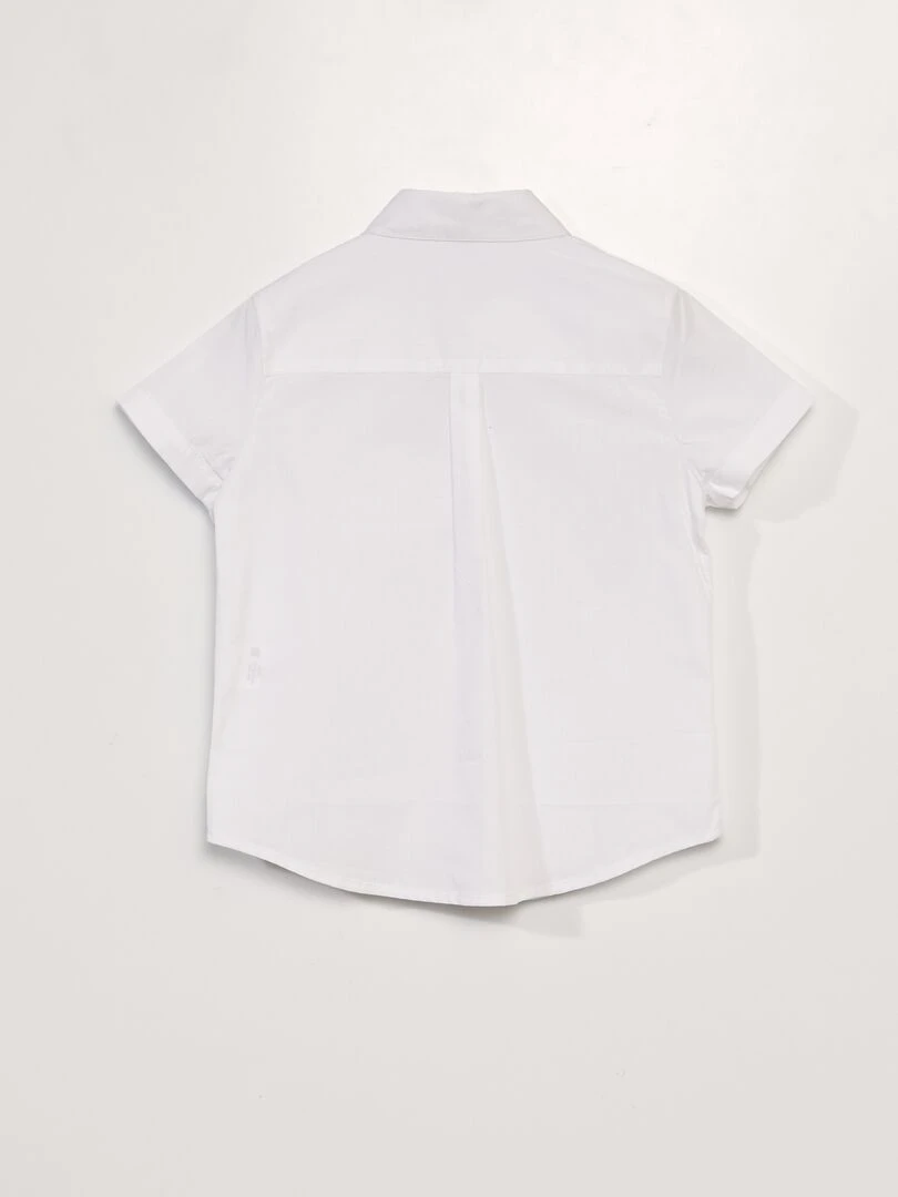Chemise en popeline avec aimants   So Easy   blanc