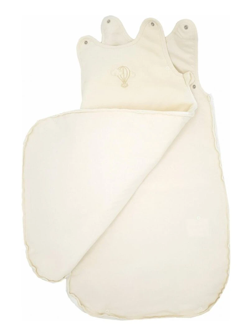 Gigoteuse évolutive 3 6 mois en Velours & Coton Bio Crème   Blanc cassé