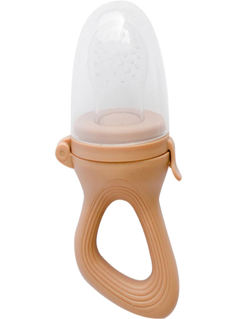 Sucette grignoteuse Caramel avec 4 embouts Marron