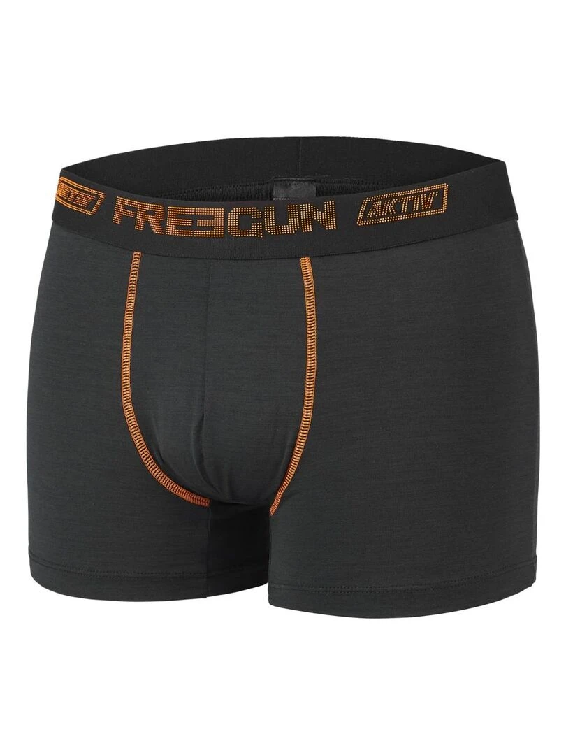 Lot de 4 Boxers homme Aktiv Sport Ultra 3D Freegun   Noir