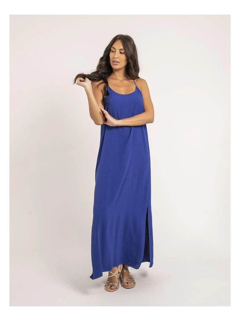 Robe longue IGGY   Bleu roi