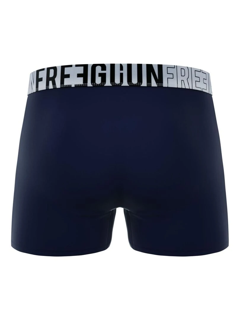 Lot de 3 boxers homme en coton Signature Andrew Freegun   Noir