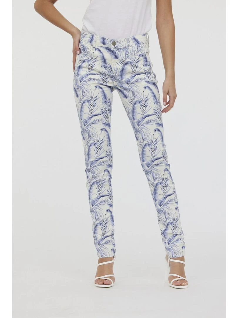 Lee Cooper Pantalon coton slim LC135 Rose clair