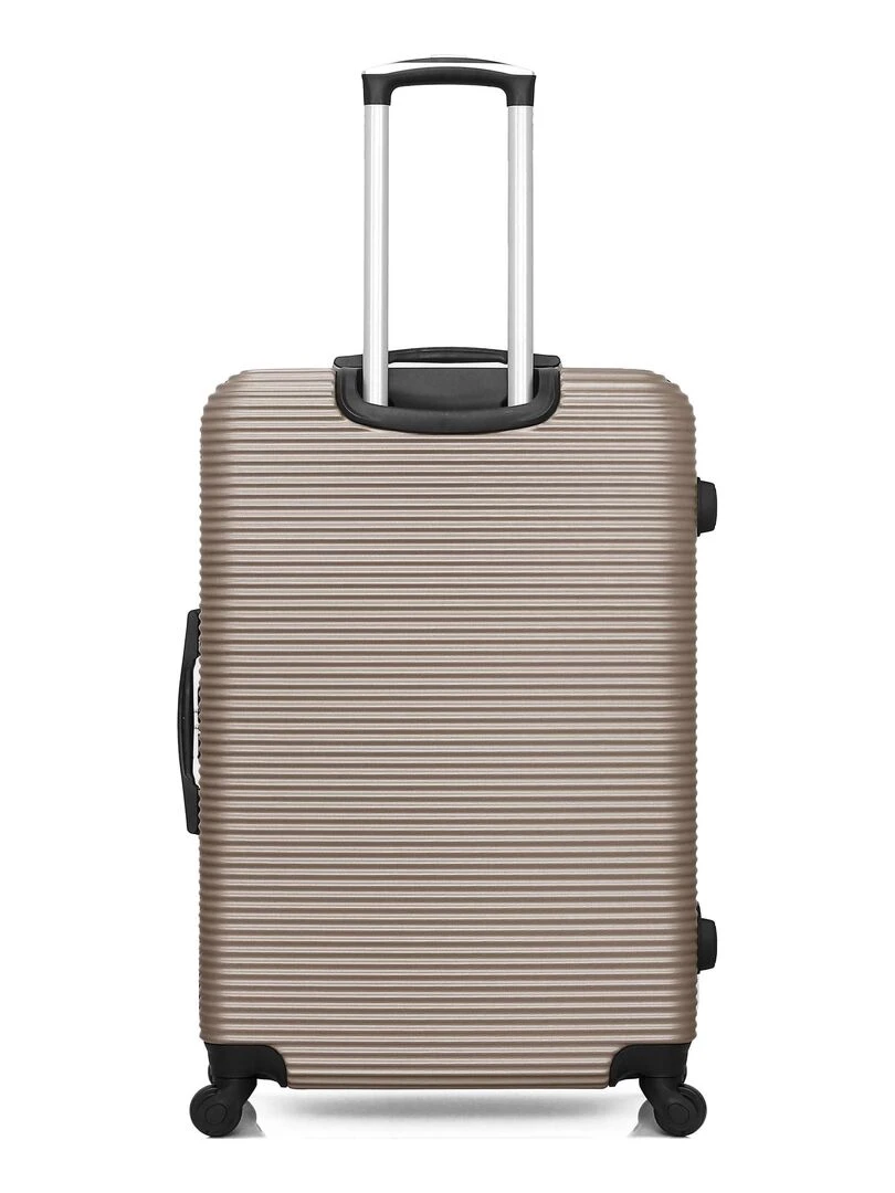 LPB LUGGAGE   VALISE GRAND FORMAT ABS MUNICH 4 ROUES 75 CM   Beige