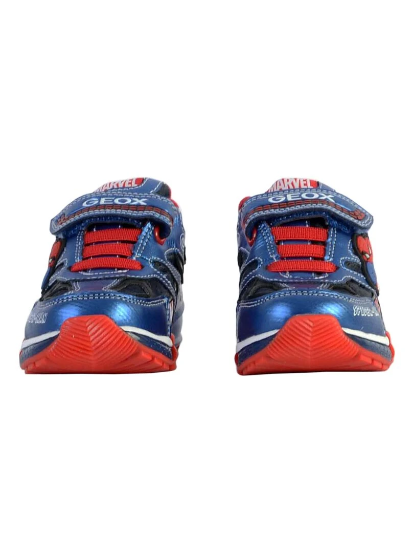 Basket Cuir Enfant Geox J Bayonyc   Bleu