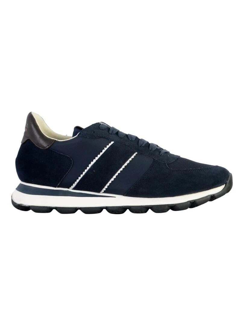 Basket Cuir Geox U Spherica Vseries Bleu