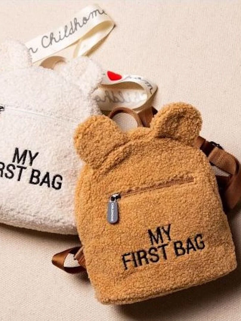 Sac à dos bébé My first bag Teddy beige (24 cm)   Beige