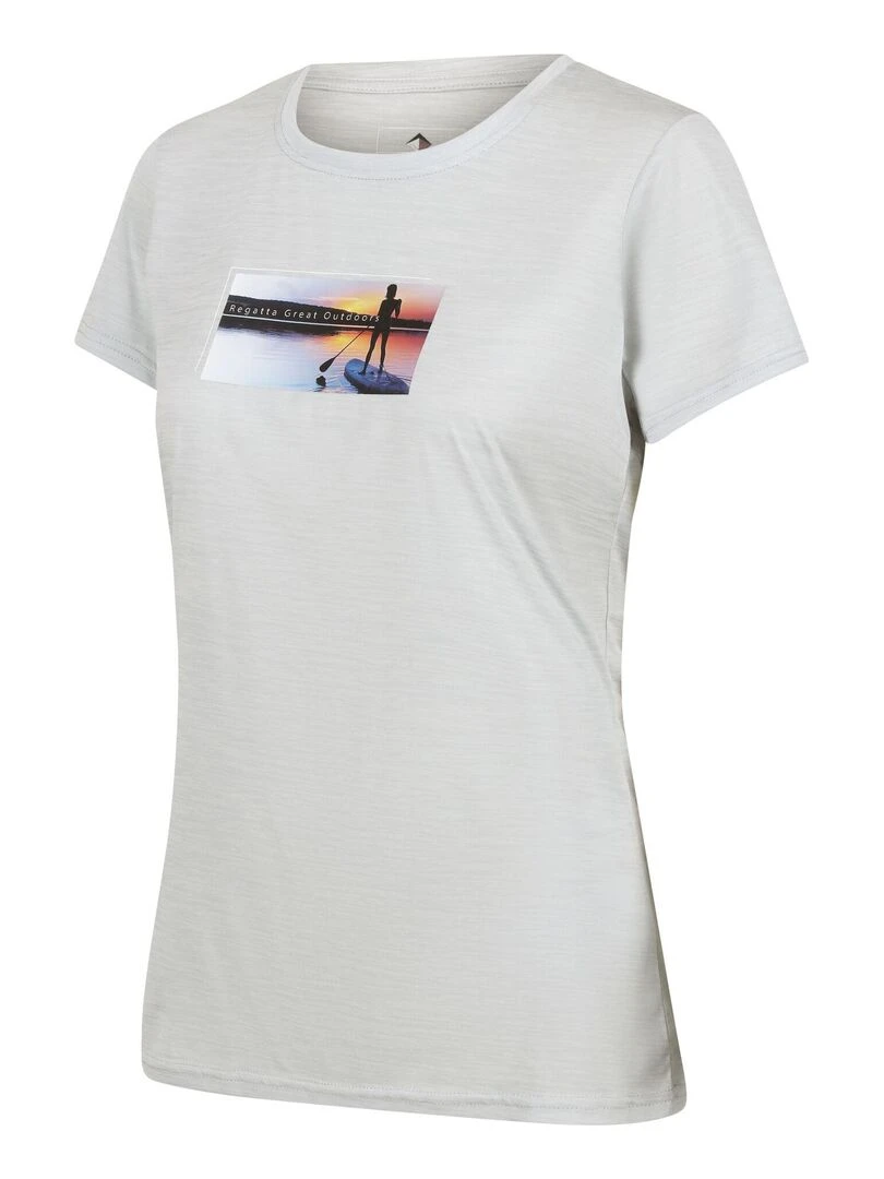 Regatta   T shirt FINGAL   Gris moyen