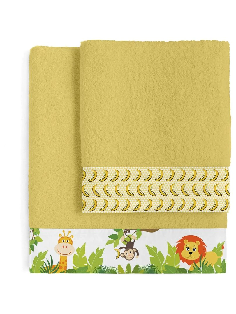 Lot de serviettes Wild "Happyfriday" Moutarde