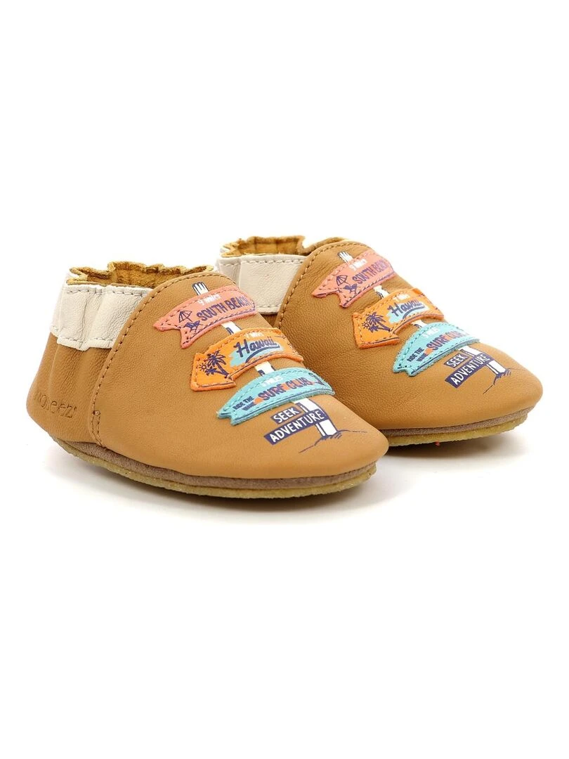 Chaussons Cuir Seek Advent Crp Marron