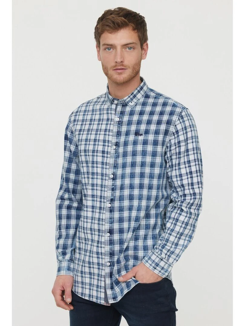 Lee Cooper Chemise manches longues coton comfort DALOG Bleu marine