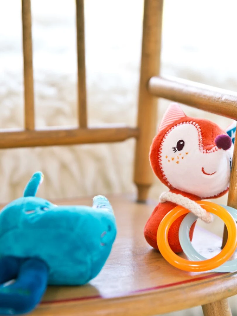 Hochet peluche Marius le rhinocéros N/A