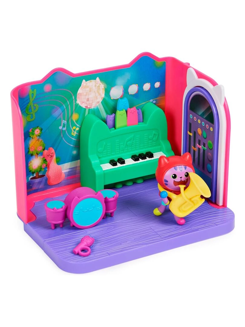 Gabby's Dollhouse   Salle de musique Groovy avec la figurine de Daniel James Catnip   N/A