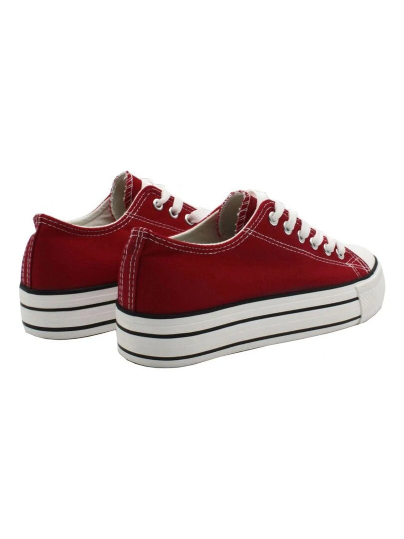 Baskets basses Kebello   Bordeaux