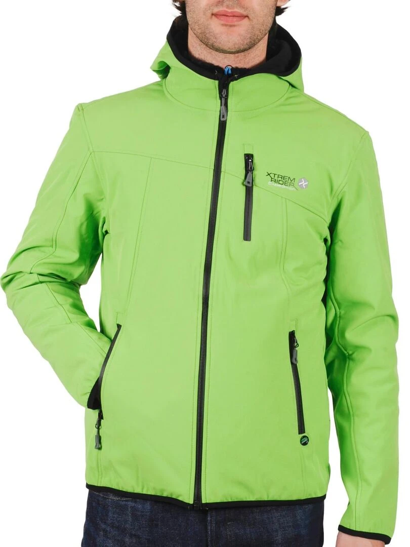 Blouson softshell homme CAMSO PEAK MOUNTAIN Vert anis