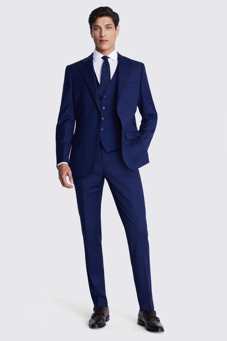 Italian Tailored Fit Black Peak Lapel Tuxedo Jacket   Buy Online at Moss
