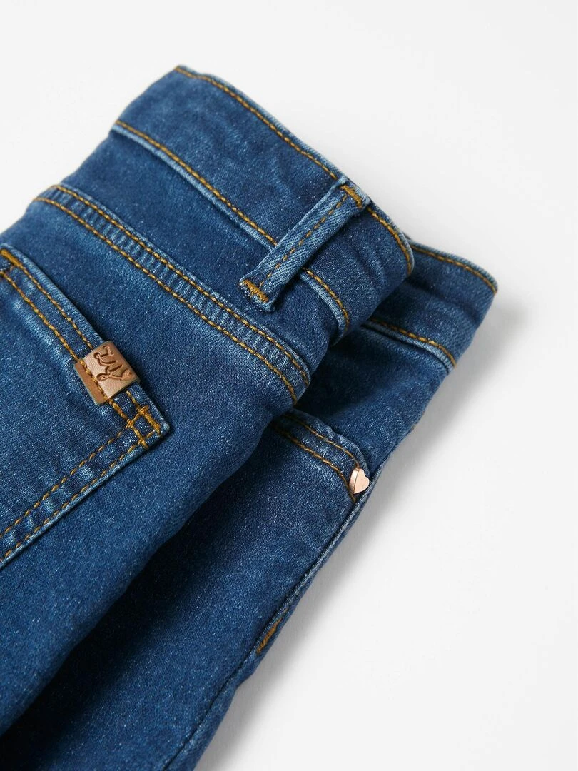 Short en Denim de Coton Bébé Fille  READY PLAYER   Bleu