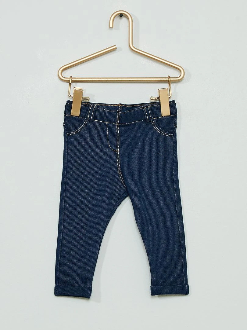 Pantalon tregging bleu brut