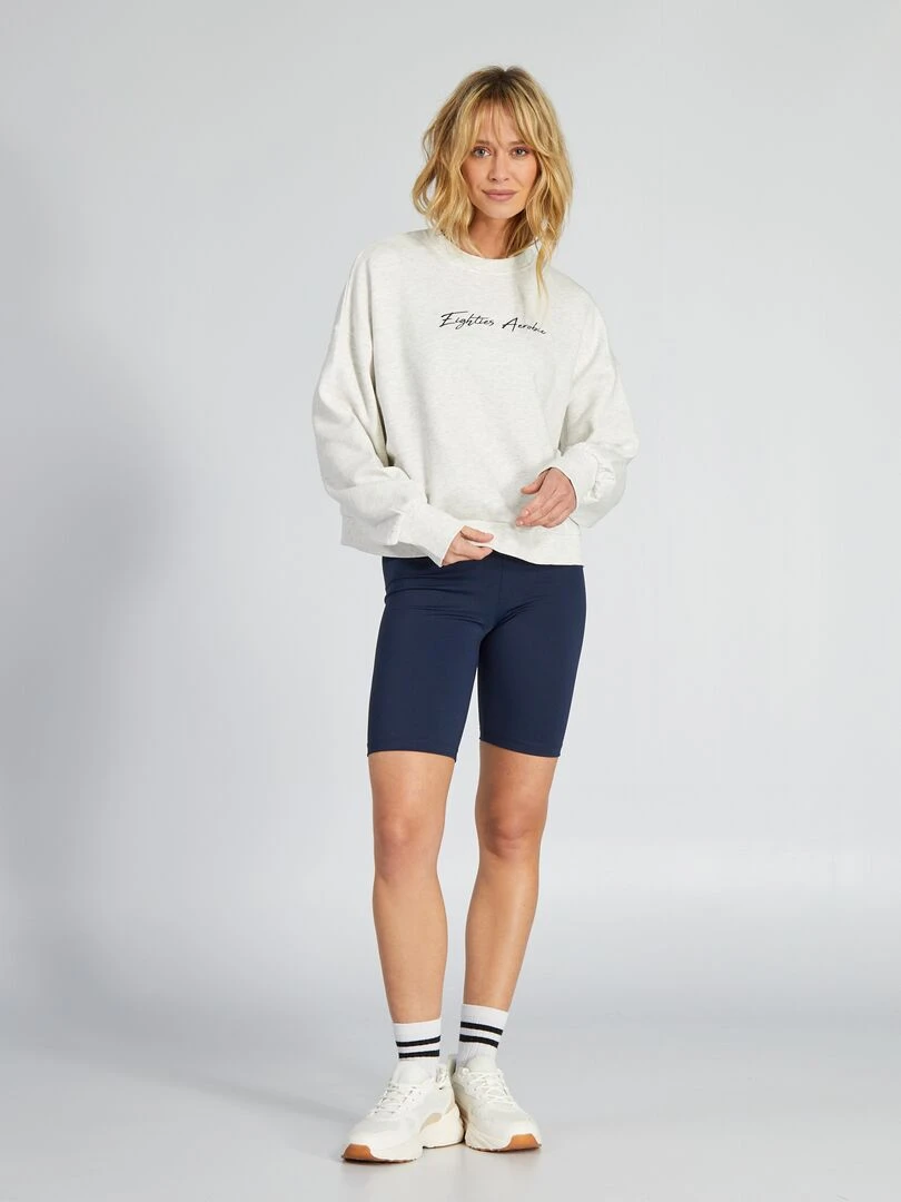 Short cycliste bleu marine