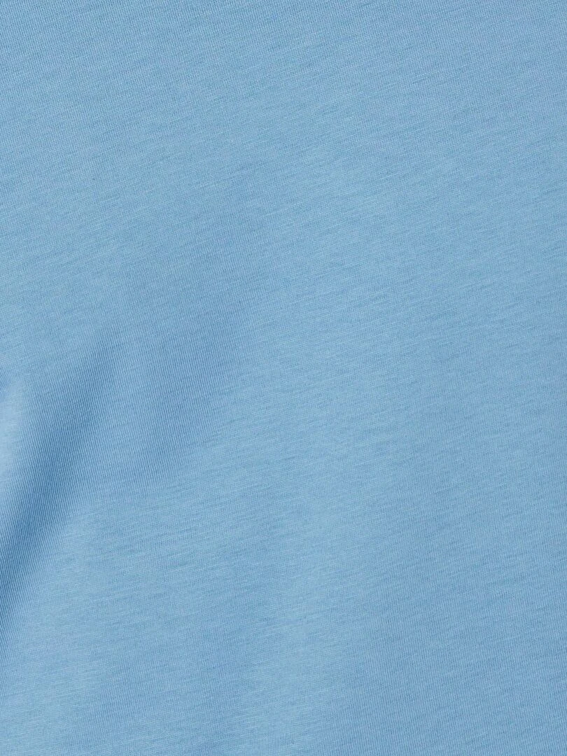 Tee shirt manches courtes en pur coton pima   Damart   Bleu