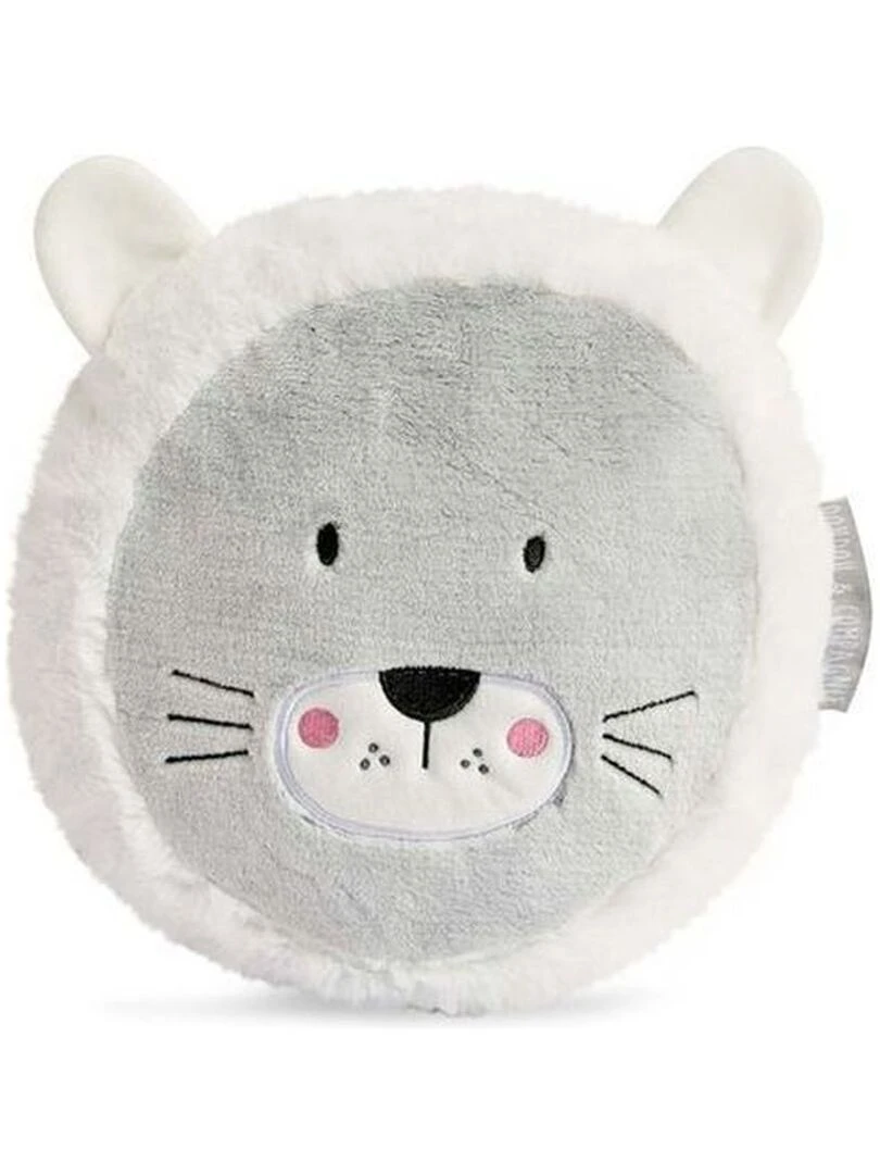 Doudou et compagnie Lion Blanc 30cms DC3248 Aussi doux qu un doudou Coussin Blanc