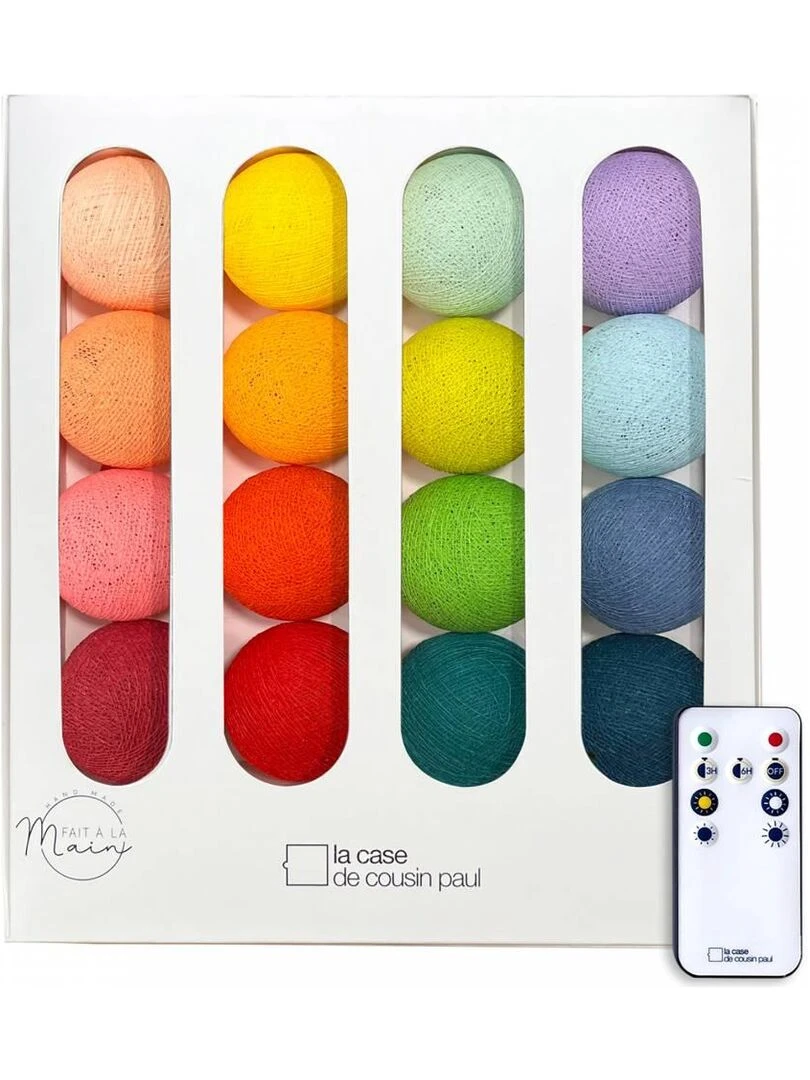 Rainbow Guirlande LED avec télécommande Rouge