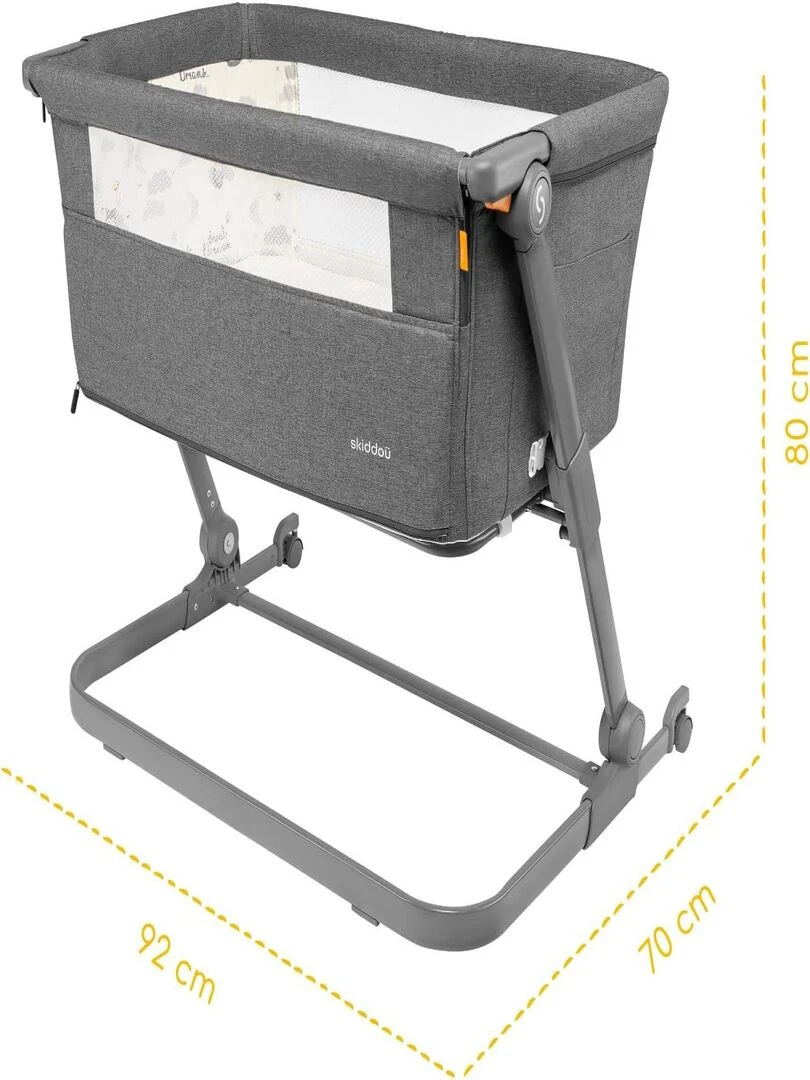 Lit d'appoint cododo "Natt" 3 en 1 gris   Gris