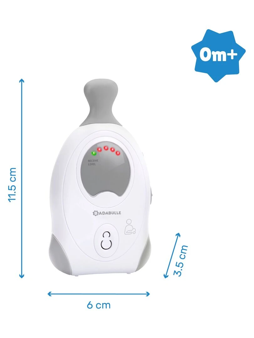 Babyphone Audio 300m 'badabulle'   Blanc