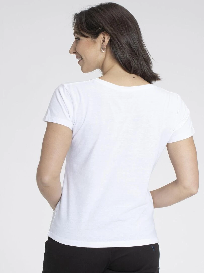 T shirts col v MADDY   Gérard Pasquier   Blanc
