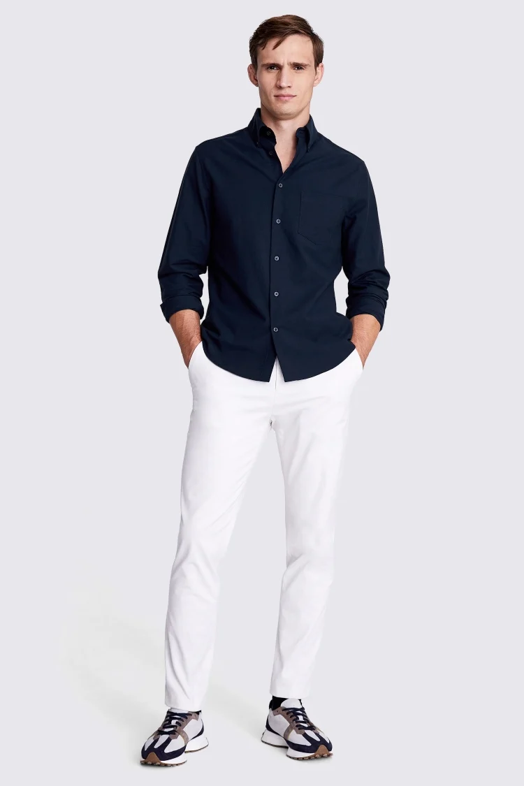 Charcoal Washed Oxford Shirt   Buy Online at Moss