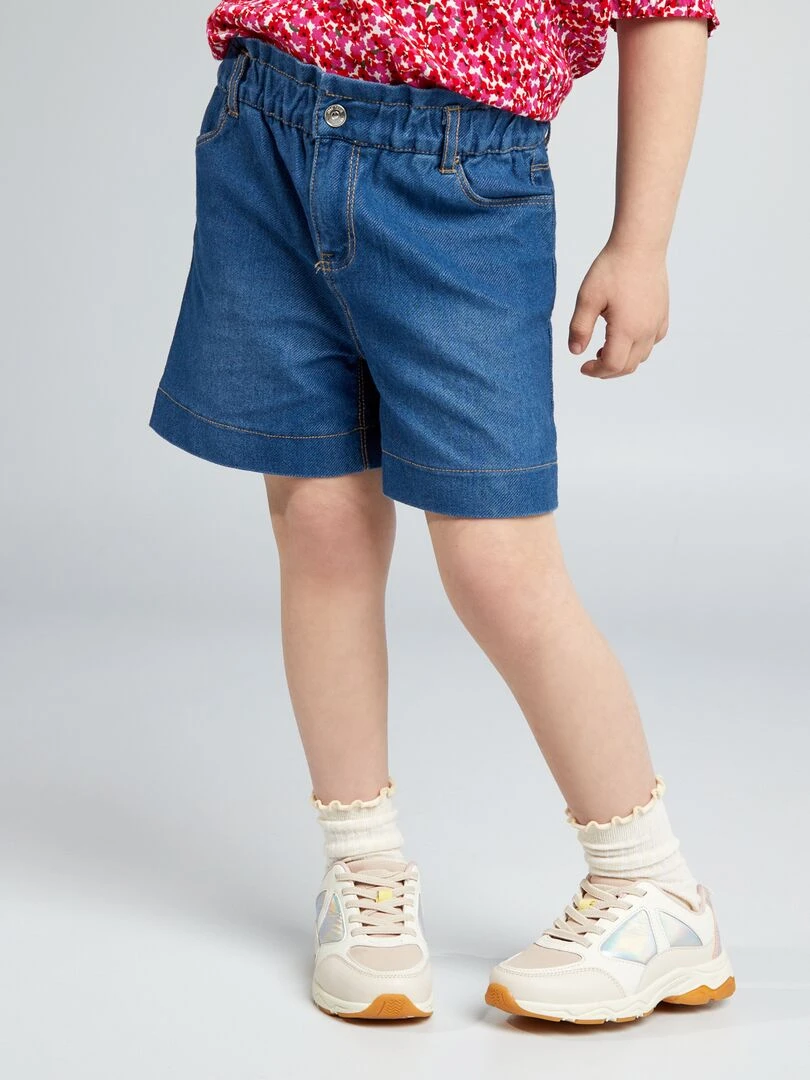 Short en denim So Easy Bleu brut