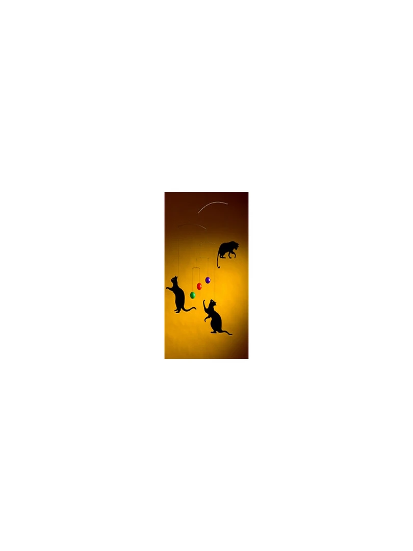 'flensted Mobiles' 3 Félins Noir