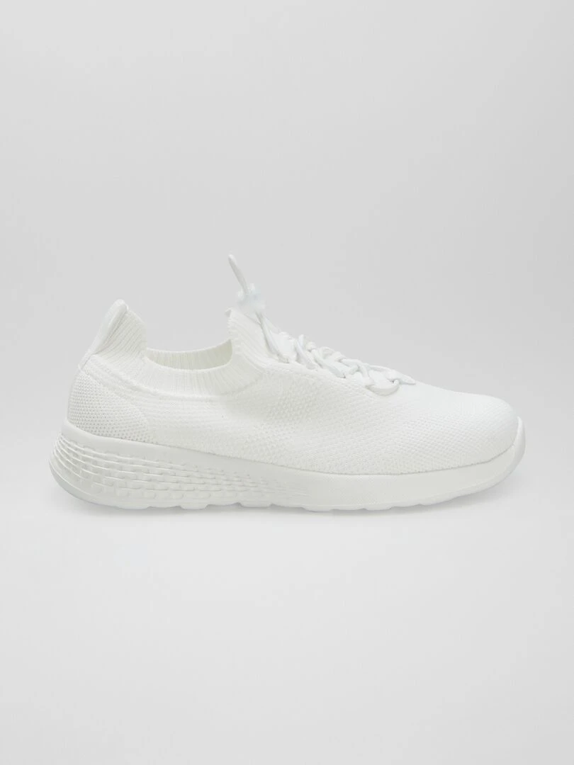 Baskets type running Blanc