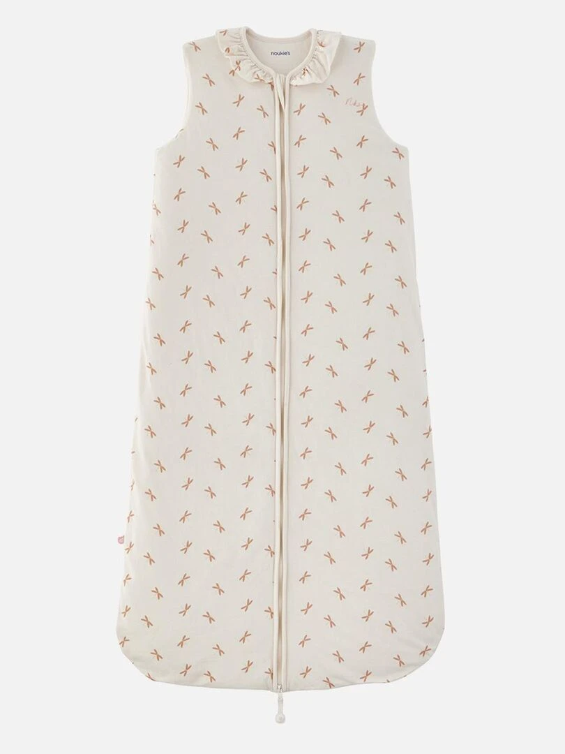 Gigoteuse 100 cm imprimé libellules en jersey Noukie's Blanc