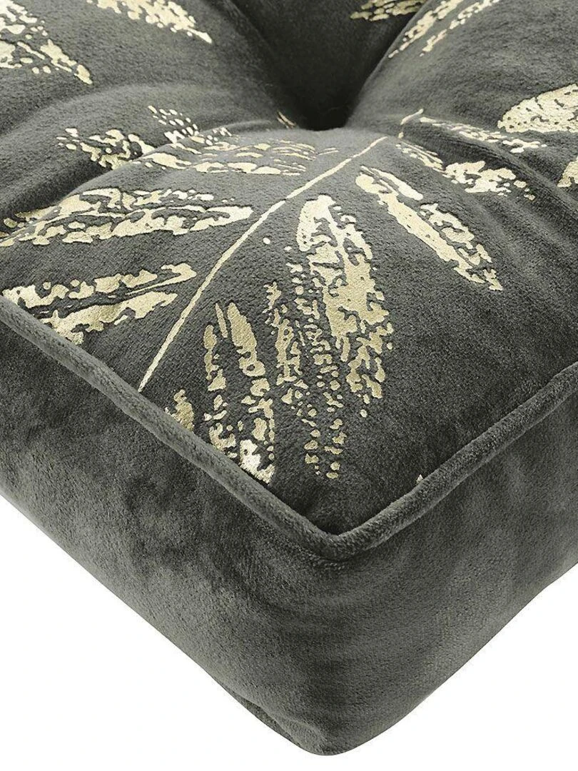 Coussin de sol Adelor gris anthracite