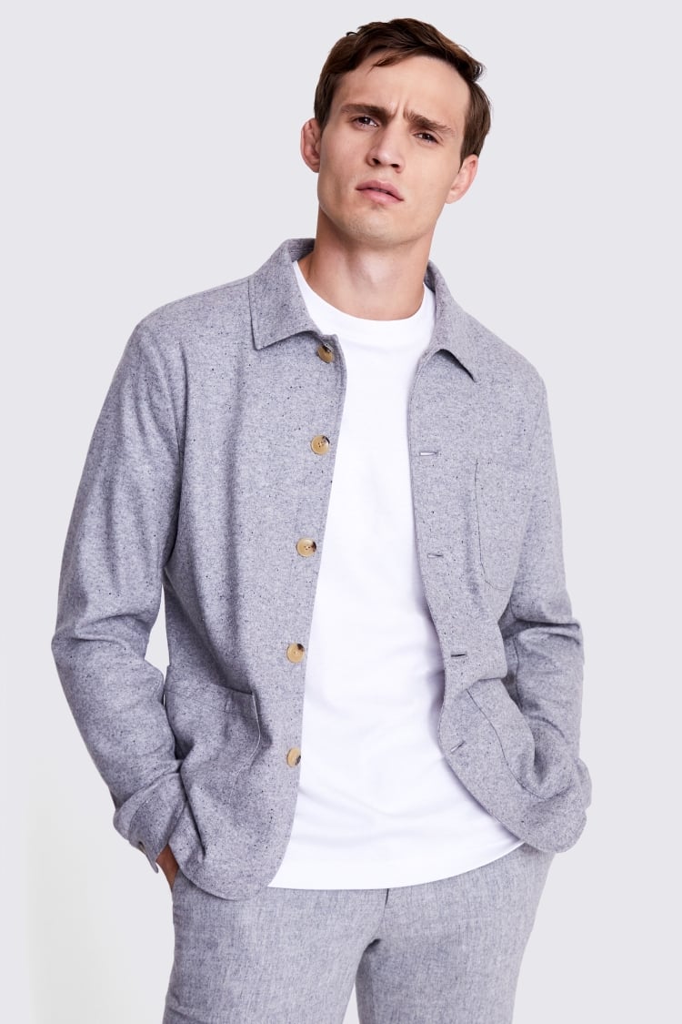 Tailored Fit Blue Check Stretch Jacket   Buy Online at Moss