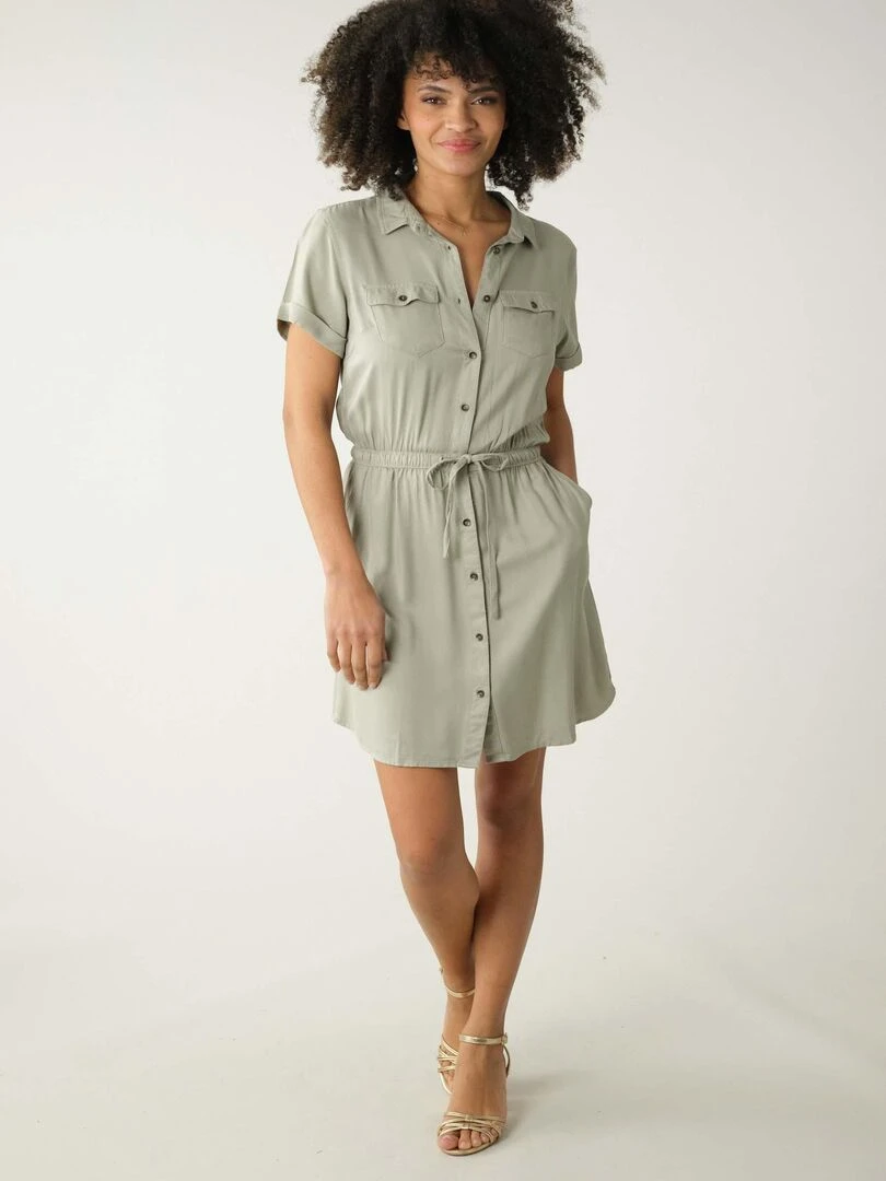 Robe casual 'Deeluxe' Vert tilleul