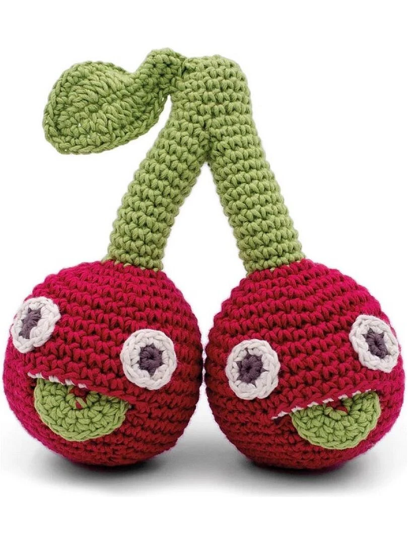 Hochet soeurs Cerise coton BIO N/A