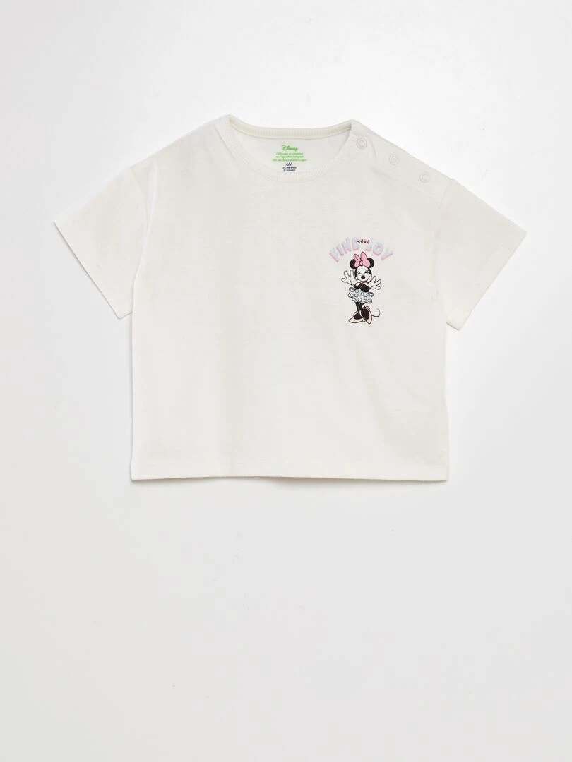 Tee shirt imprimé 'Minnie' Blanc