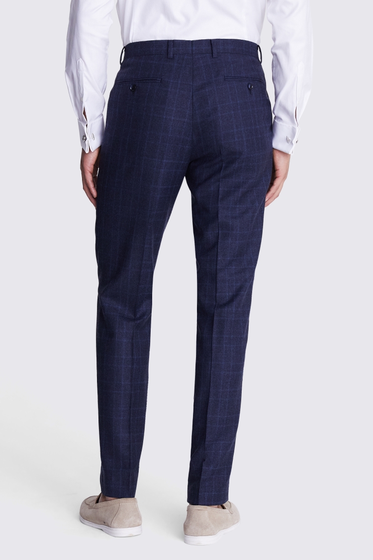 Slim Fit Dusty Pink Flannel Trousers   Buy Online at Moss