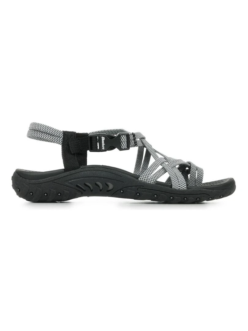 Sandales Skechers Reggae Irie Mon Noir Blanc