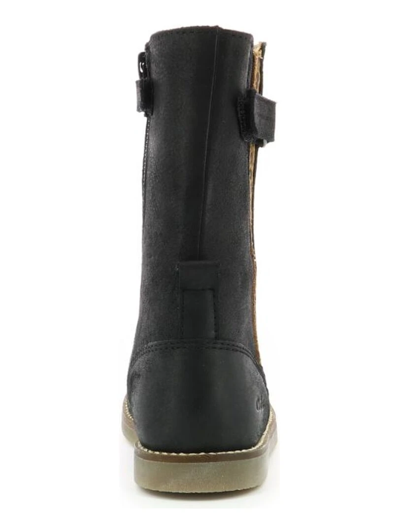 Bottes Cuir Sidelia   Noir