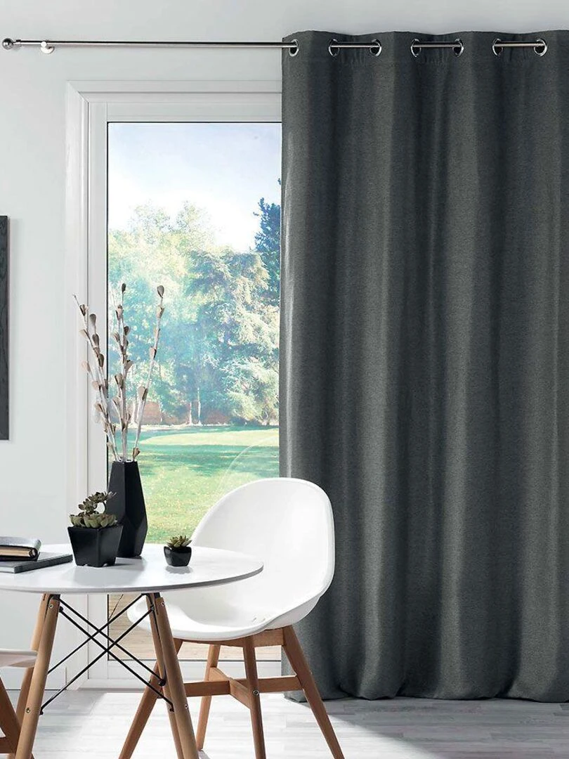 Rideau Chinea gris anthracite