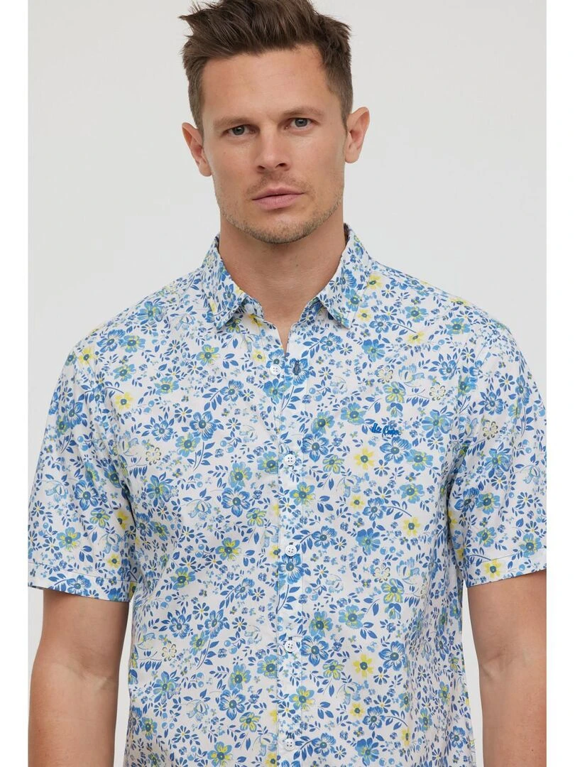 Lee Cooper Chemise manches courtes coton regular DILERTY Bleu céladon