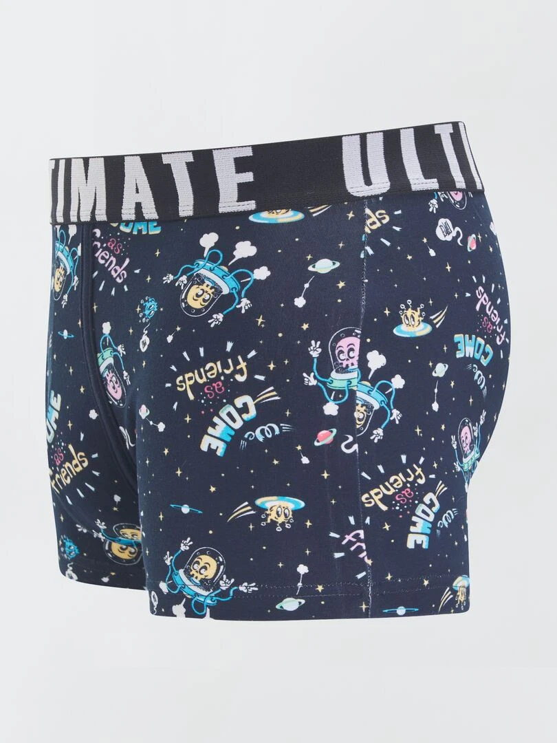 Lot de 3 boxers fantaisie   Bleu/rose