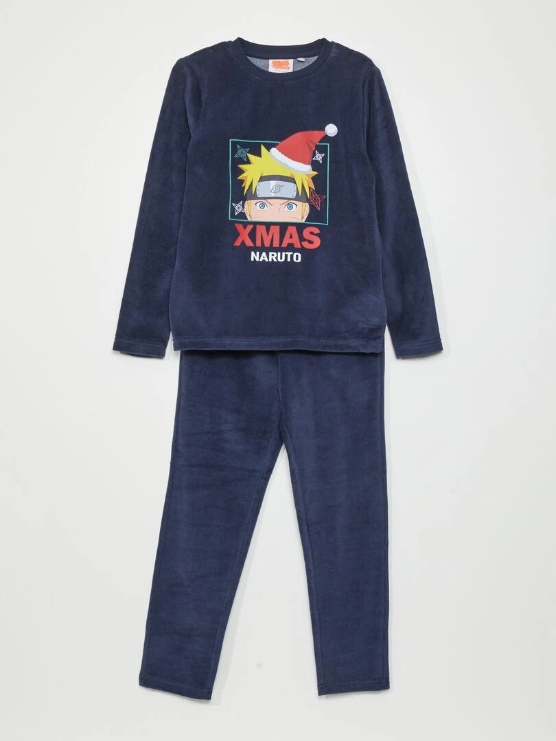 Ensemble pyjama long 'Naruto' 2 pièces Bleu