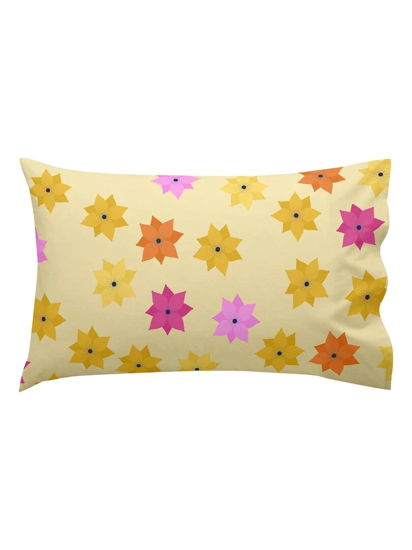 Parure housse de couette 2 pièces Long braid Lit Bébé "Happyfriday"   Jaune