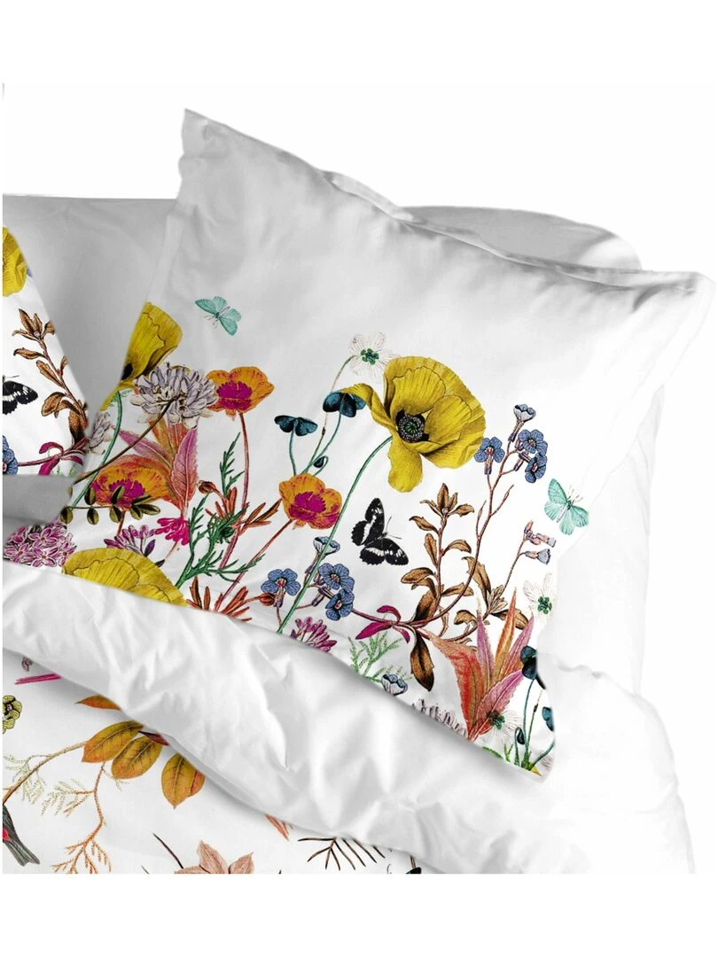 Taie d'oreiller Birds of paradise "Happyfriday"   Blanc Jaune