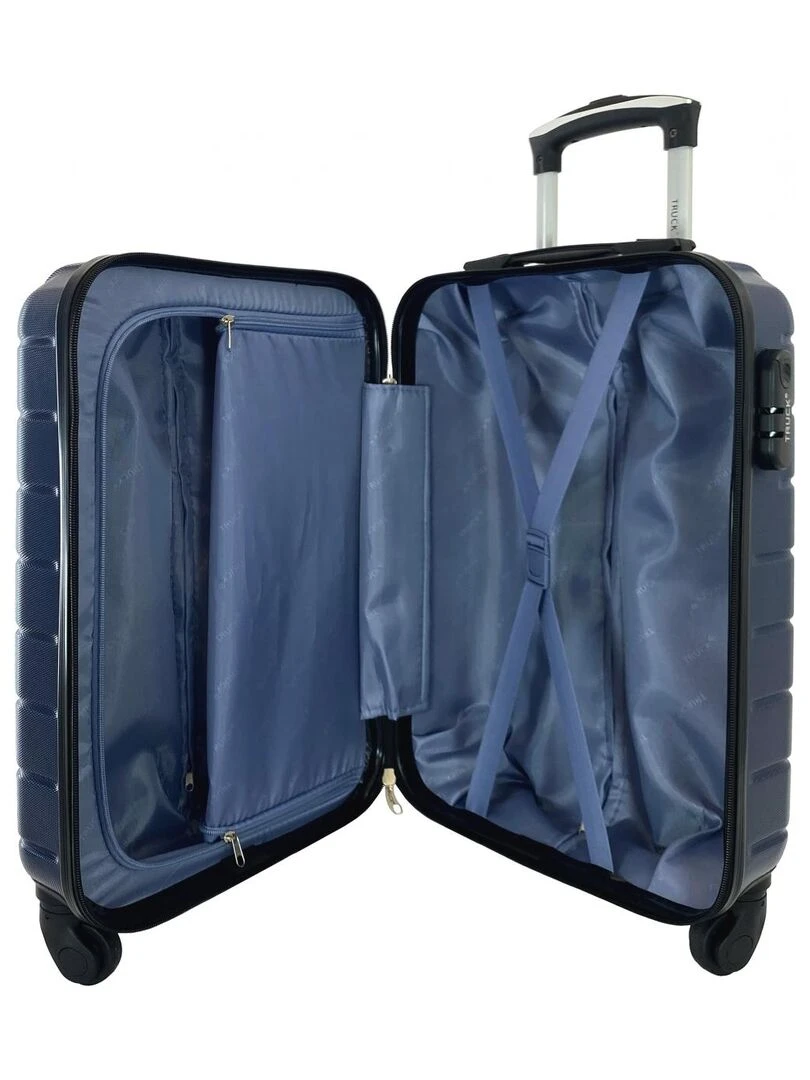 Lot 3 valises dont 1 valise cabine rigides ABS Noir